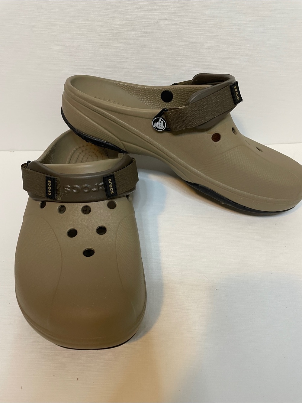 LN CROCS Golf Shoes Mens Tan  - Sz 12